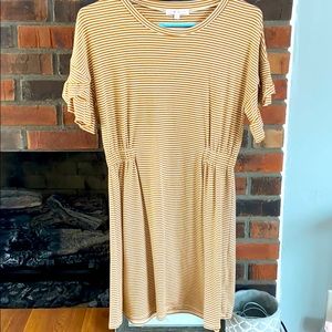 Yellow striped dress